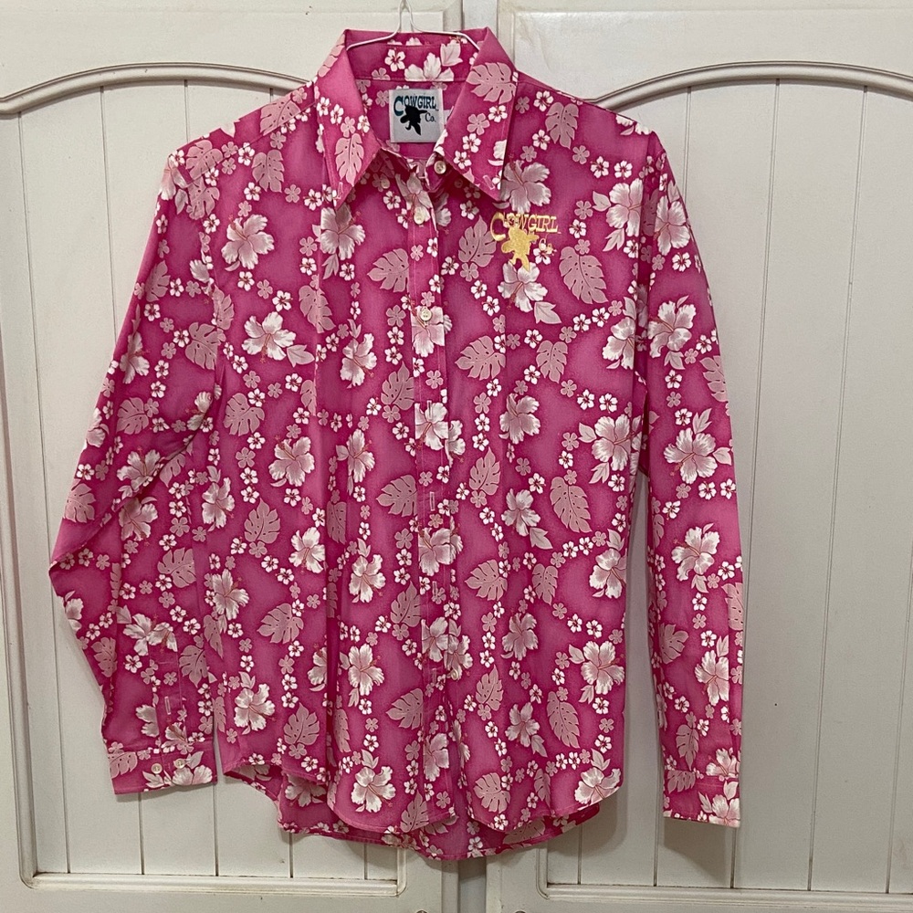 Pink Floral Button Down Shirt